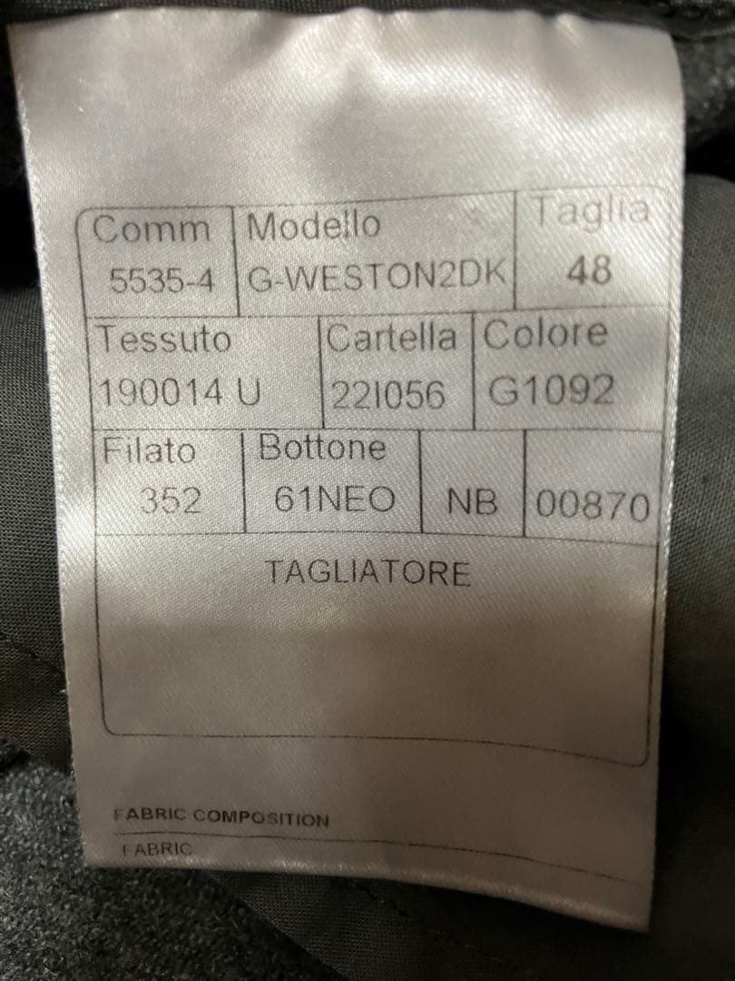 TAGLIATORE グレー ダブルブレスト テーラードジャケット