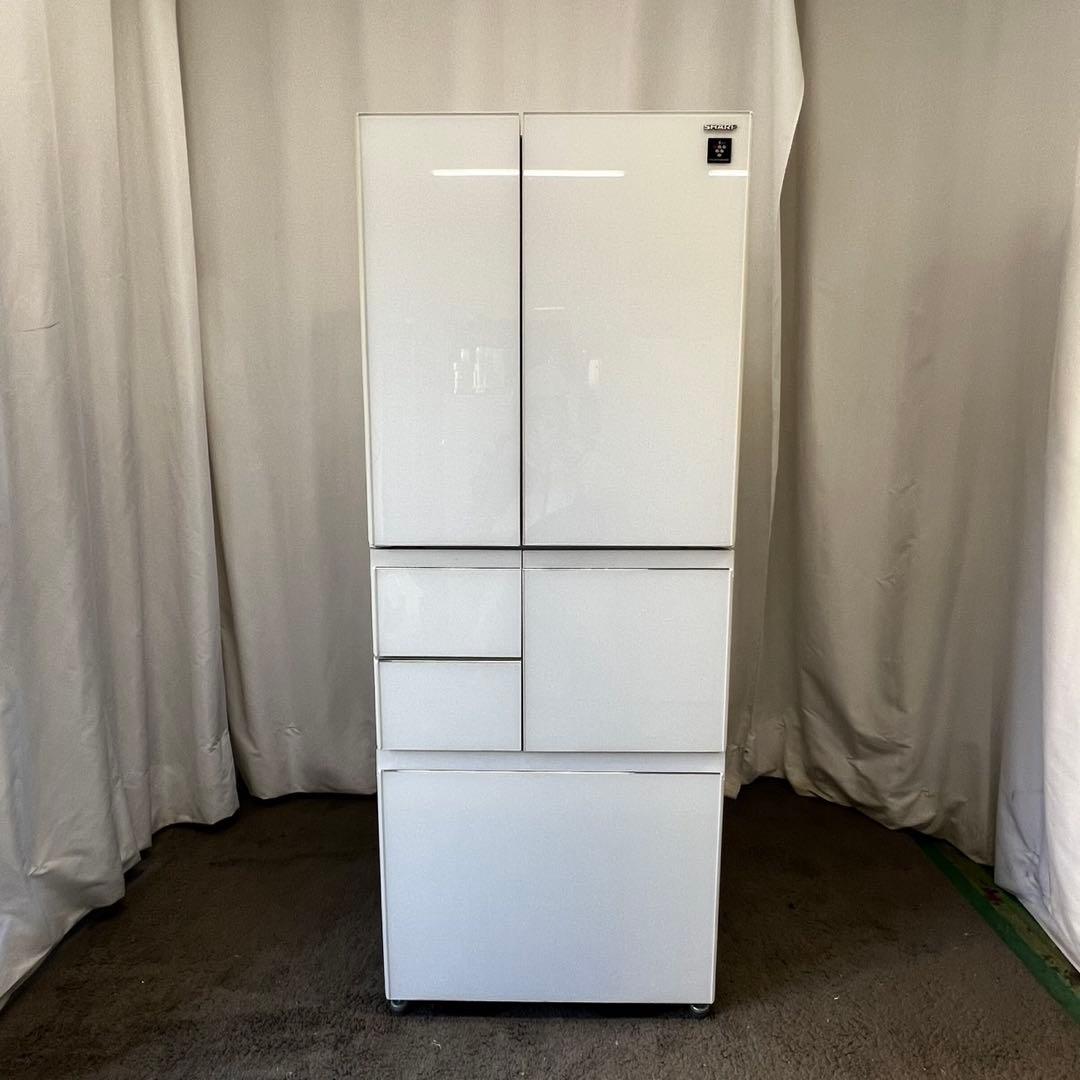 ★132　冷蔵庫　シャープ　400ℓ-500ℓ　両開き　白　安い　中古　設置無料