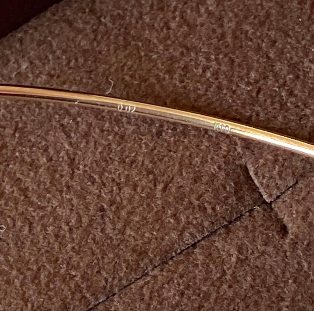 agete アガット　K10 ダイヤモンド　バングル　ブレスレット