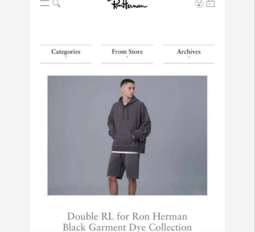 新品　別注RRL×Ron Herman Garment Dyed Shorts