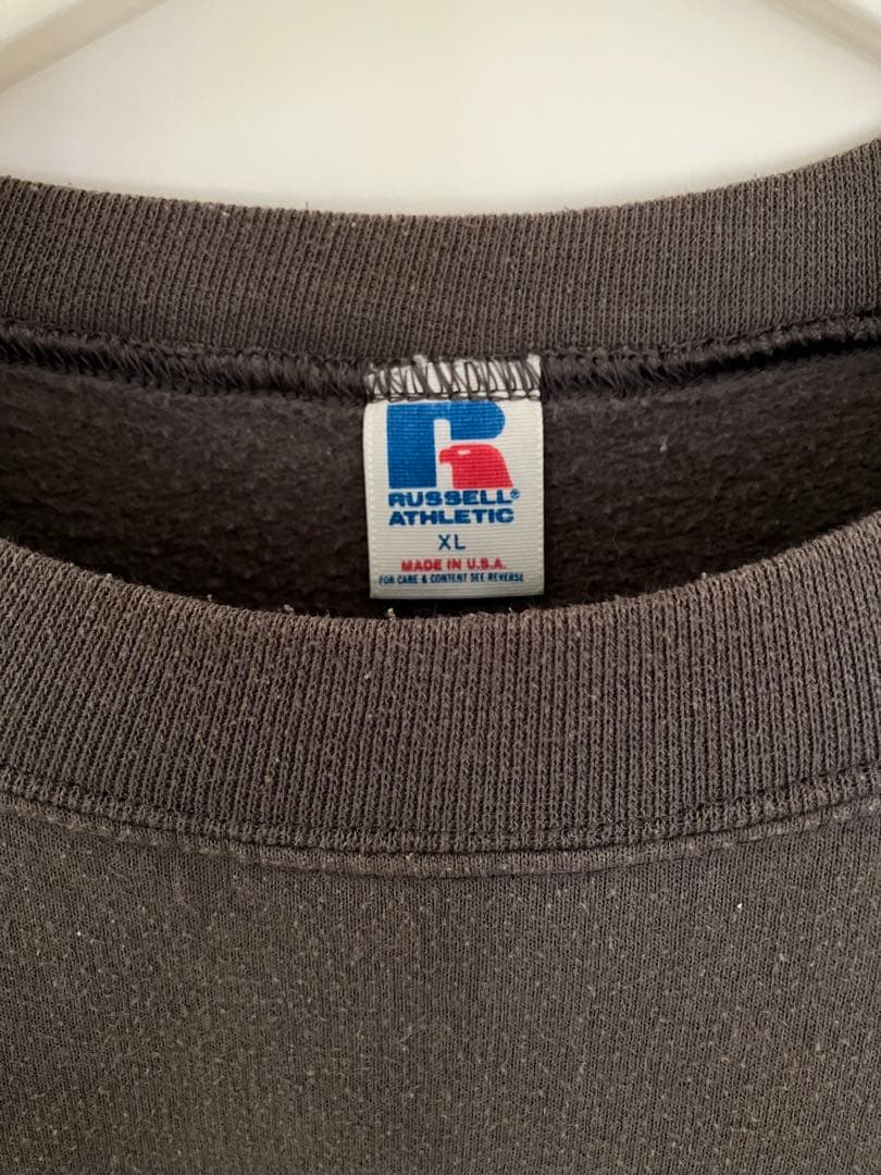 希少 80s USA製 Russelラッセル スウェット チャコールグレー XL