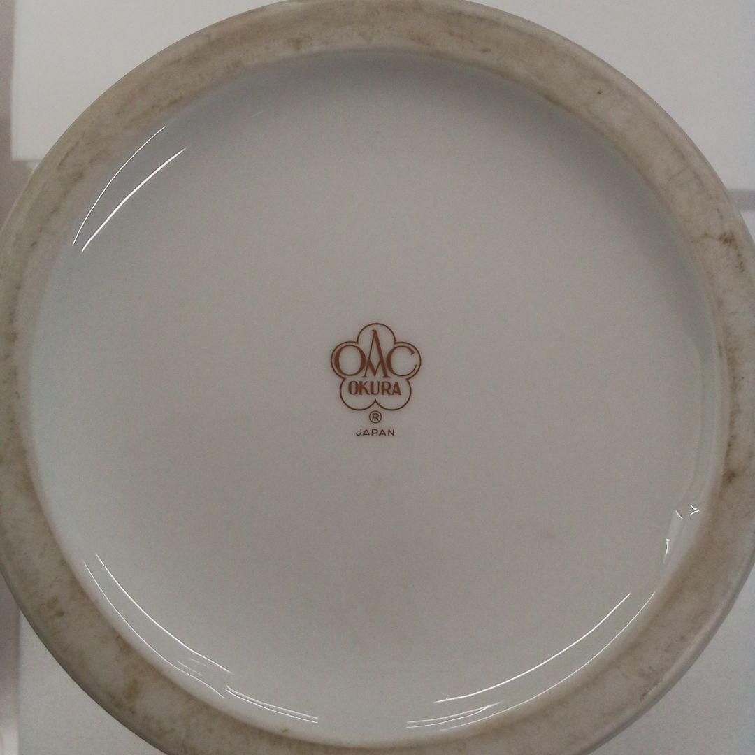 (キラ)　大倉陶園　花瓶 ぶどう模様 金色