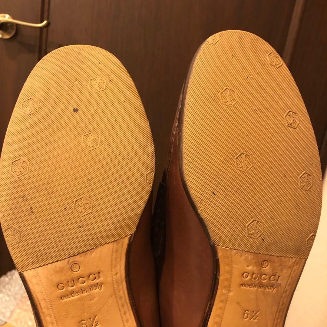 極上 GUCCI グッチ 1953 ビットモカシン ビットローファー 茶