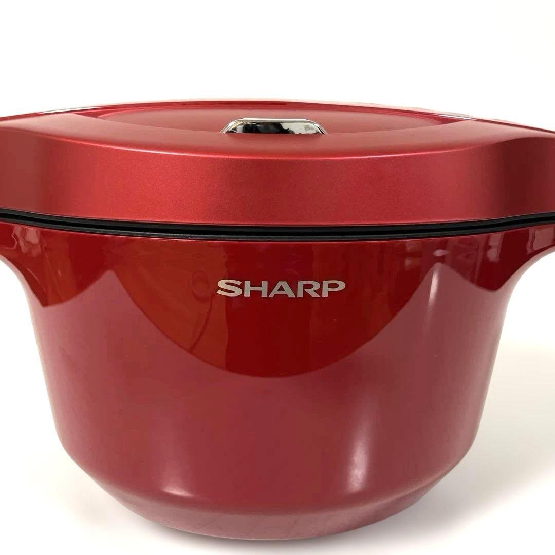 SHARP ホットクック 2.4L KN-HW24E-R 自動調理鍋