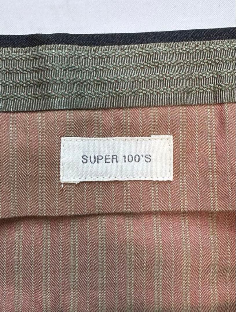 【美品クリーニング済】【発送日注意】INCOTEXブラウンウールスラックス48