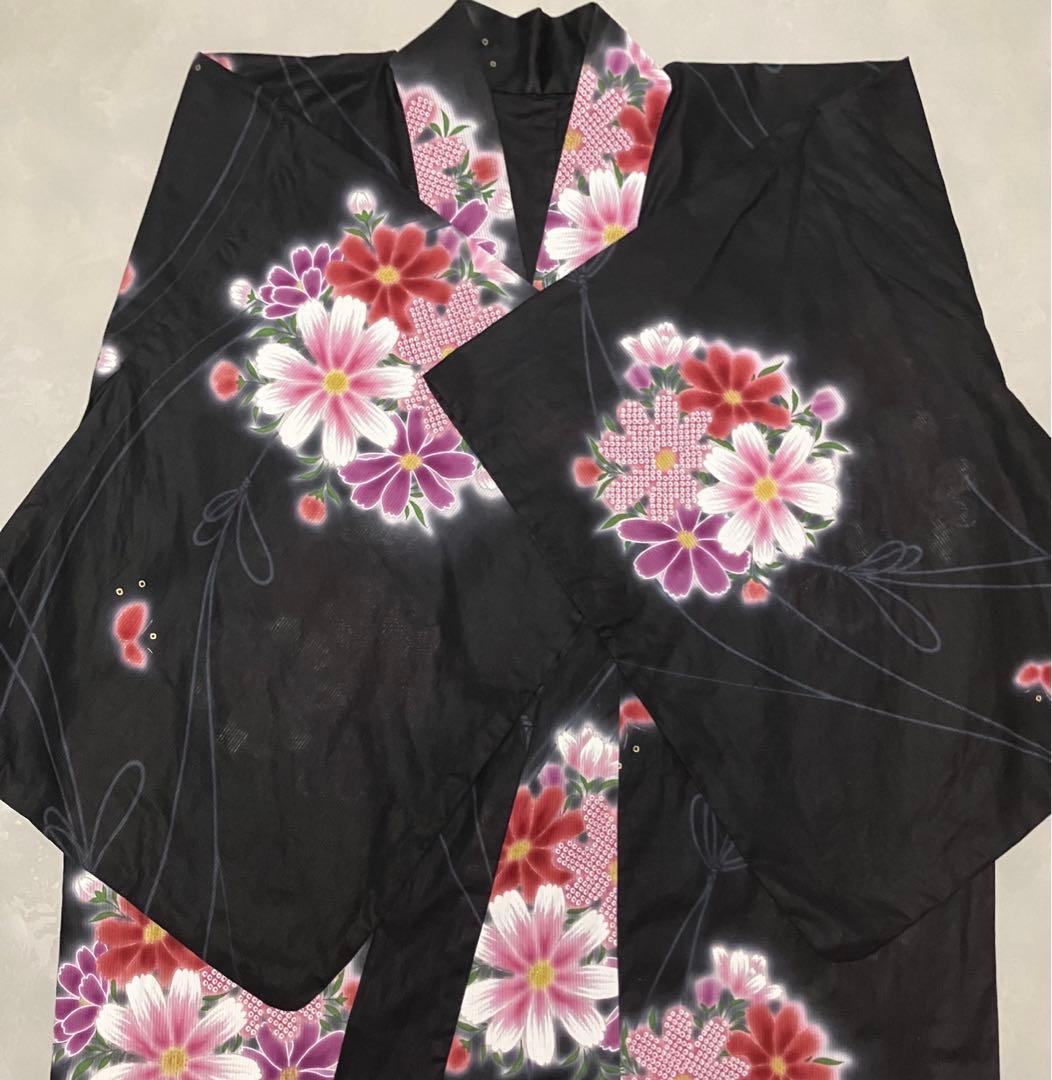 【NEW】Kansaiブランド浴衣 長身さんにおすすめ身丈165綺麗なコスモス柄