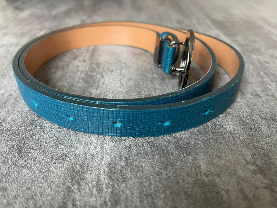 Vivienne Westwood オーブ　バックル　青　ベルト