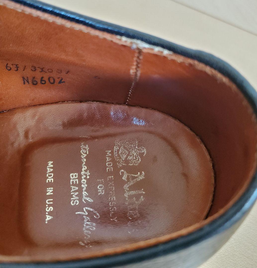 【別注】BEAMS×ALDENスコッチ & コードバン Vチップ7.5 黒