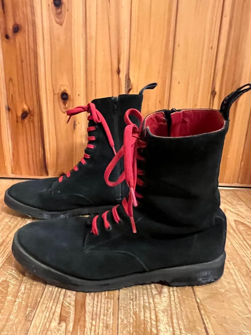 1％13 INSIDE ZIP UP BOOTS UK10 イングランド製