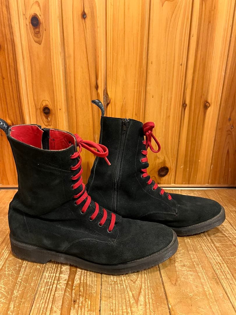 1％13 INSIDE ZIP UP BOOTS UK10 イングランド製