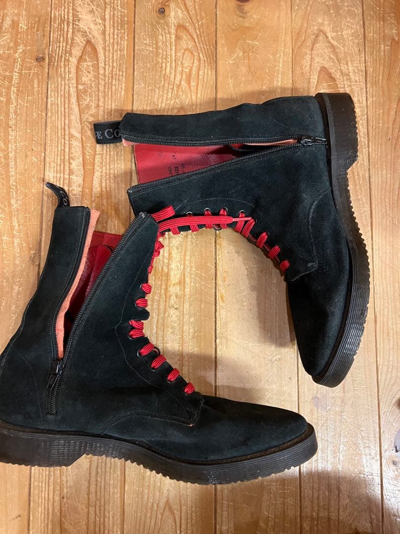 1％13 INSIDE ZIP UP BOOTS UK10 イングランド製