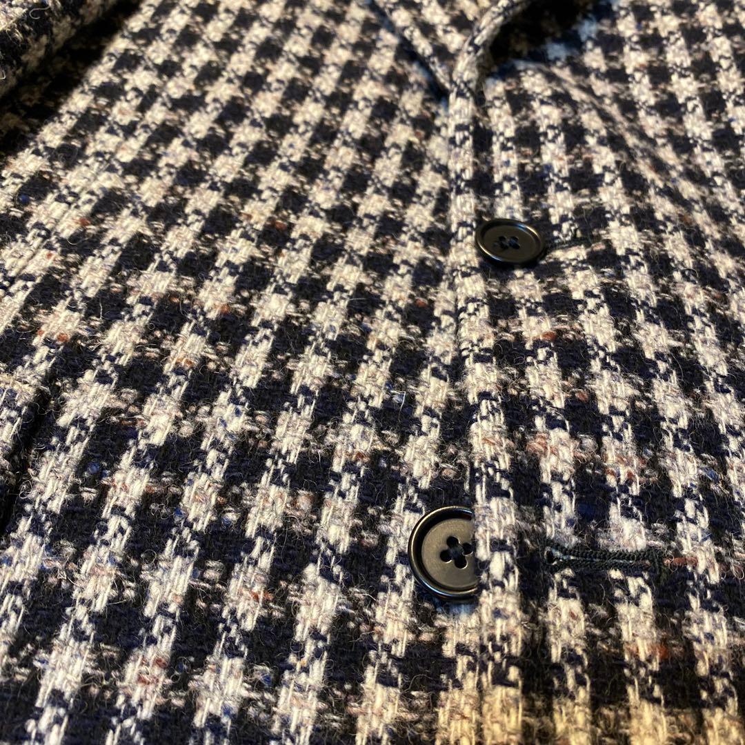 希少gi Capri napoliジカプリ　チェックツイードテーラードジャケット