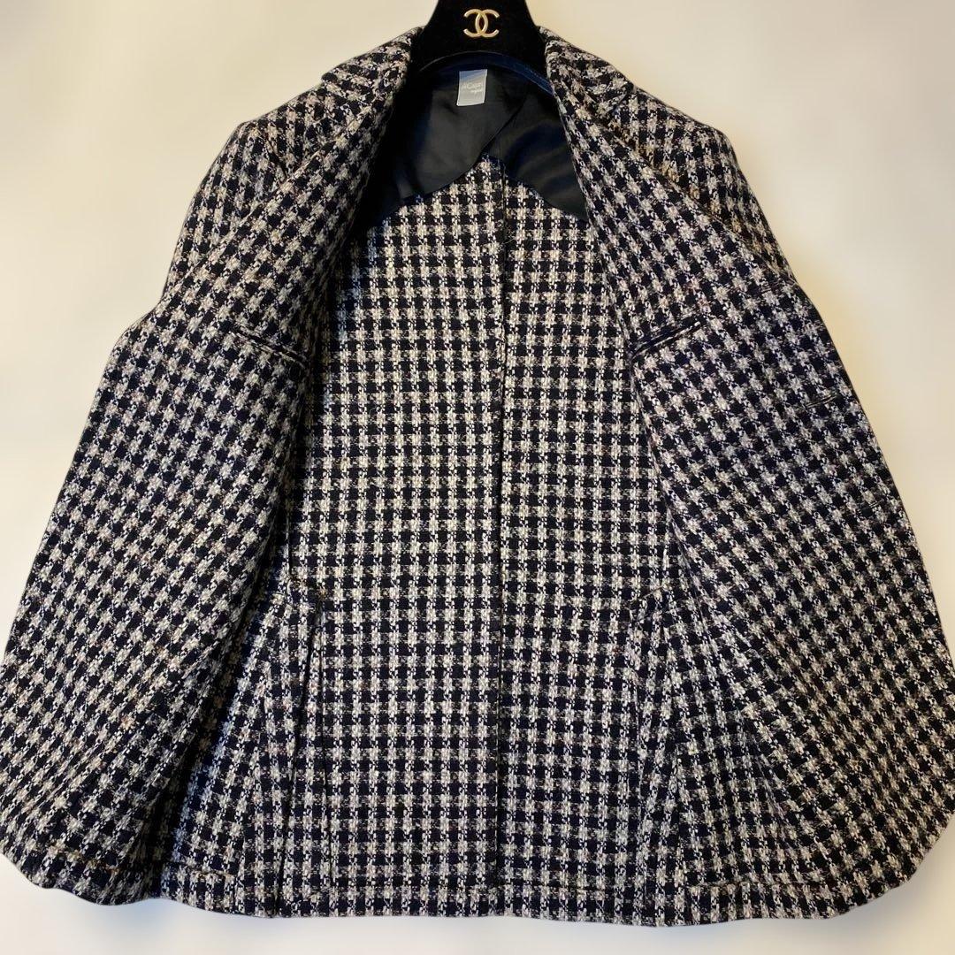 希少gi Capri napoliジカプリ　チェックツイードテーラードジャケット