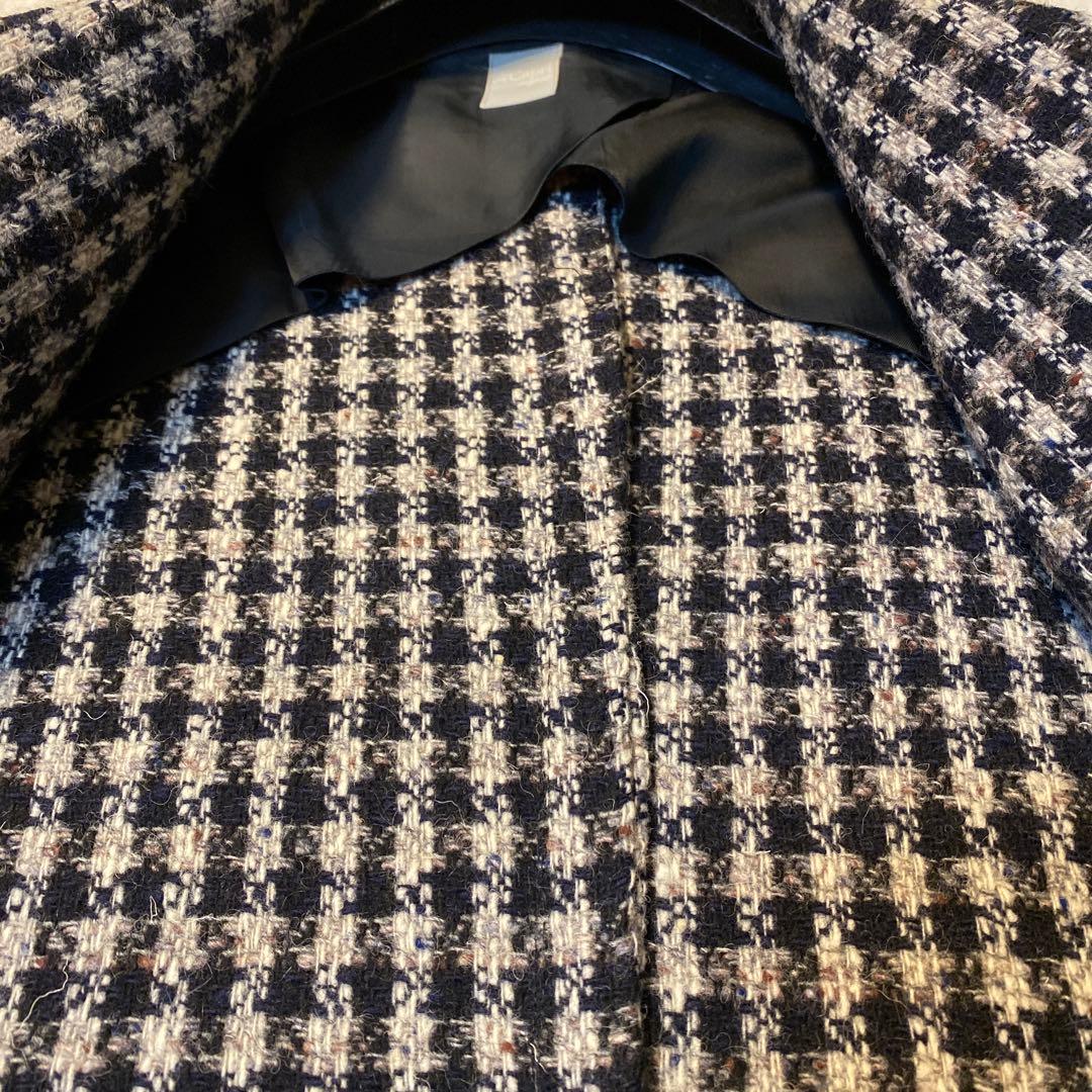 希少gi Capri napoliジカプリ　チェックツイードテーラードジャケット