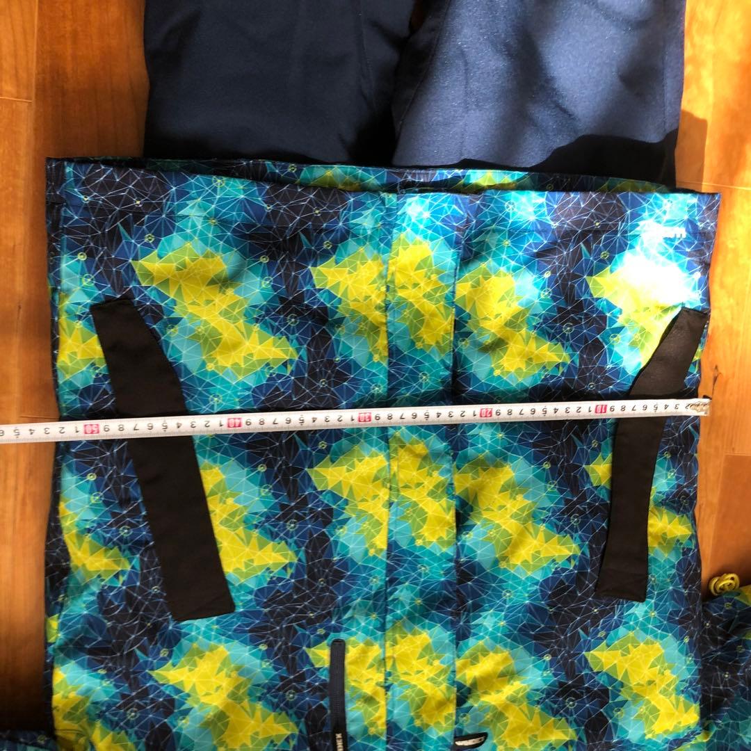 WINDEX スキーウェアセット 青黄カモフラ L