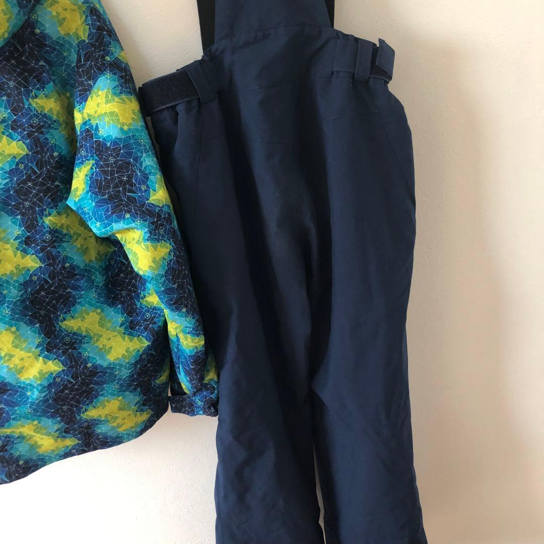 WINDEX スキーウェアセット 青黄カモフラ L