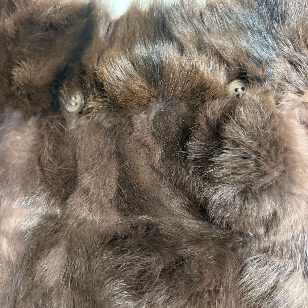 ロリス　リバーシブル フード付き　ファーコート