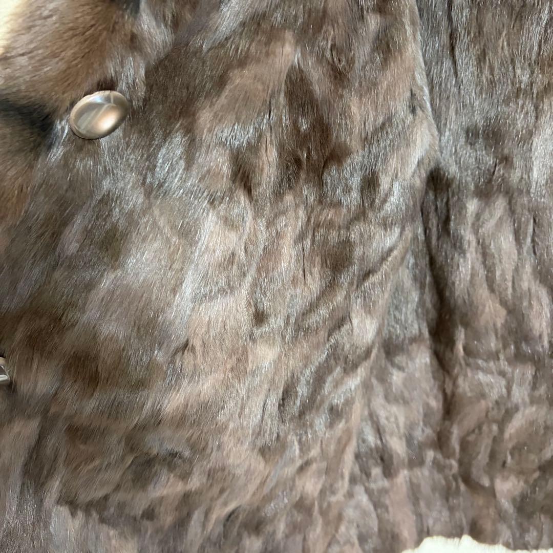 ロリス　リバーシブル フード付き　ファーコート