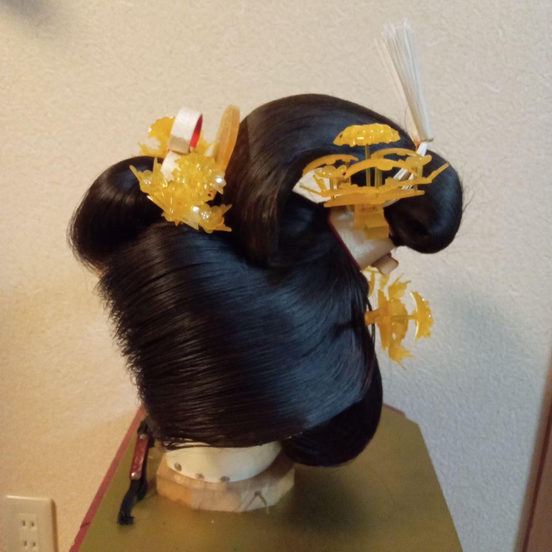 【再値下げ】花嫁用 文金高島田 べっ甲風かんざし付き