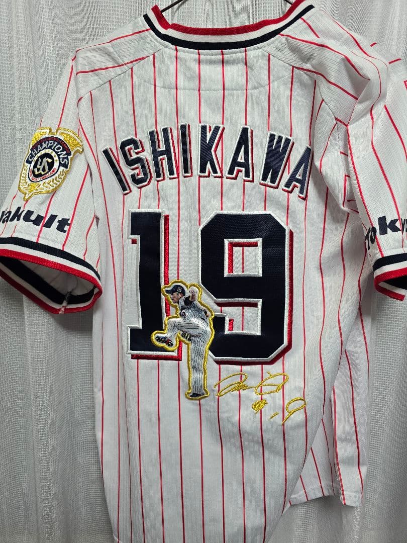 2021 東京ヤクルトスワローズ　石川雅規　セントラルリーグ優勝記念ユニフォーム