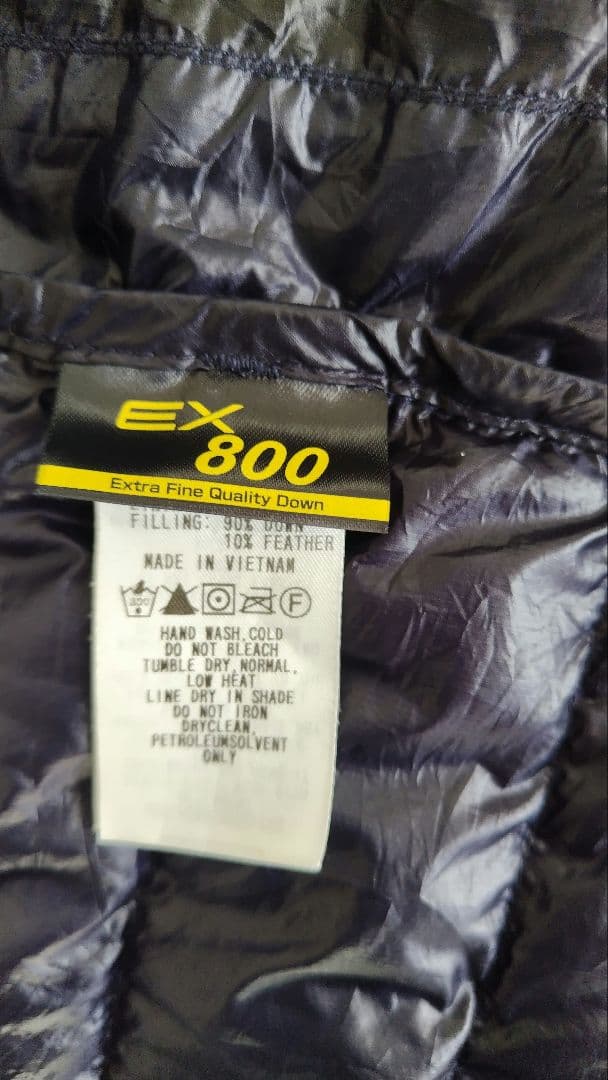 モンベル US スペリオダウン Vネックベスト メンズ ネイビー L