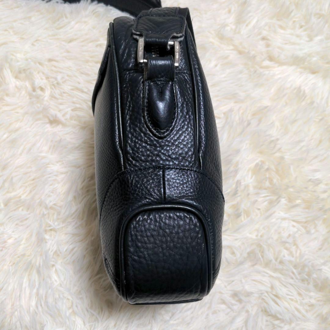 PELLE MORBIDA ペッレモルビダ ショルダーバッグ レザー ネイビー