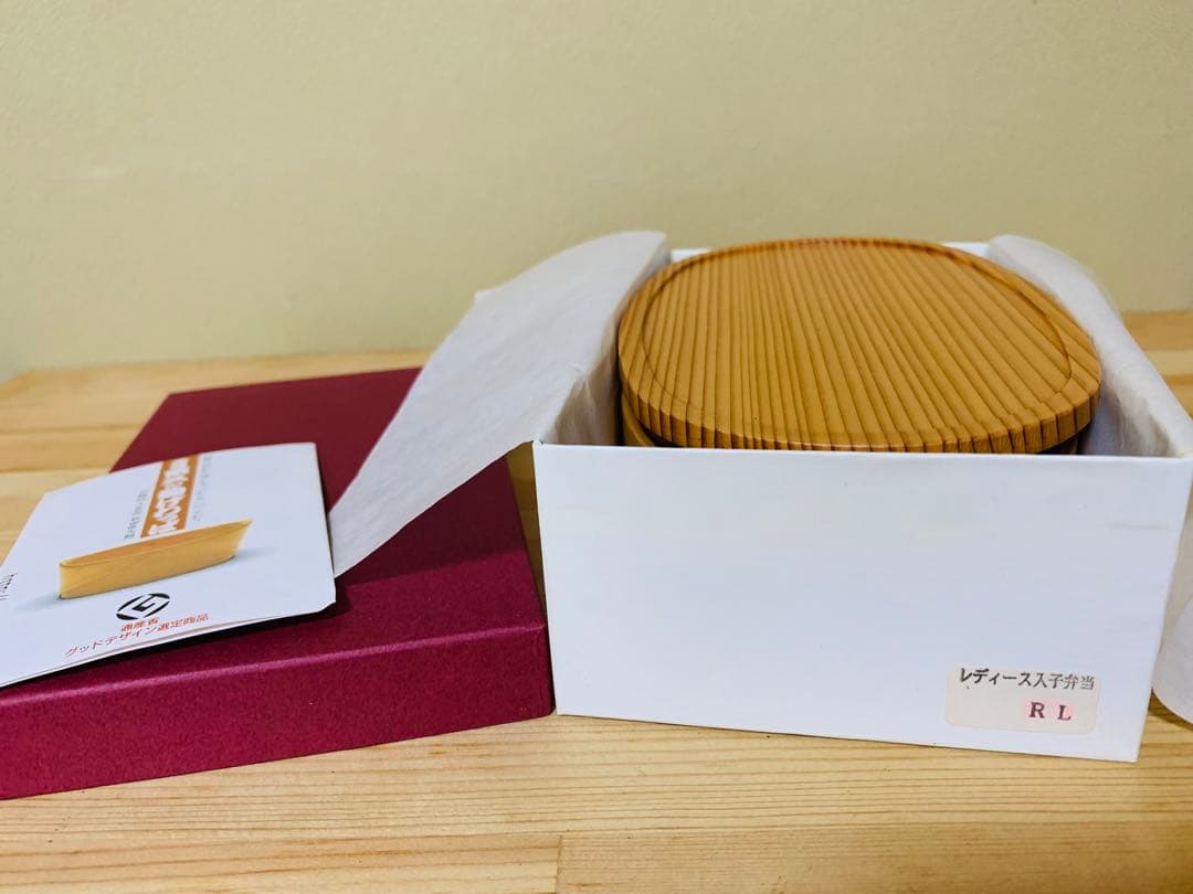 栗久　曲げわっぱのお弁当箱　小判入子レディース