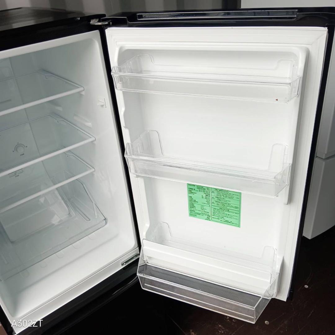 A211★2023年製★ヤマダ　冷蔵庫　ブラック　黒　一人暮らし　洗濯機