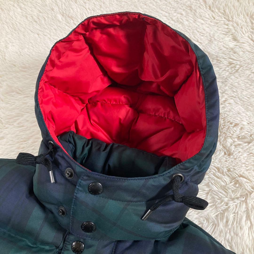 極美品 ポロバイラルフローレン ダウンベスト チェック ブラックウォッチ S