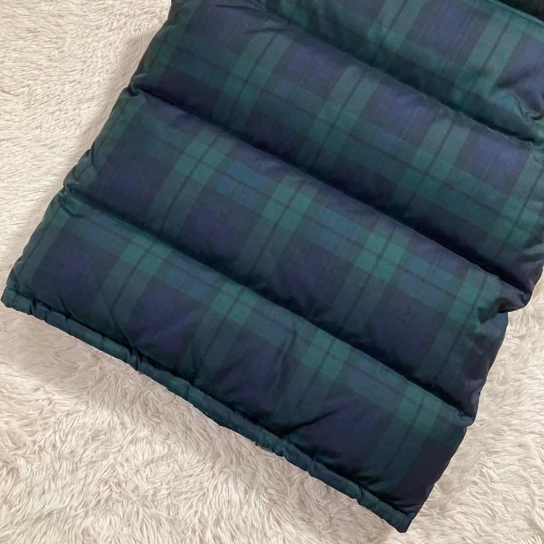 極美品 ポロバイラルフローレン ダウンベスト チェック ブラックウォッチ S