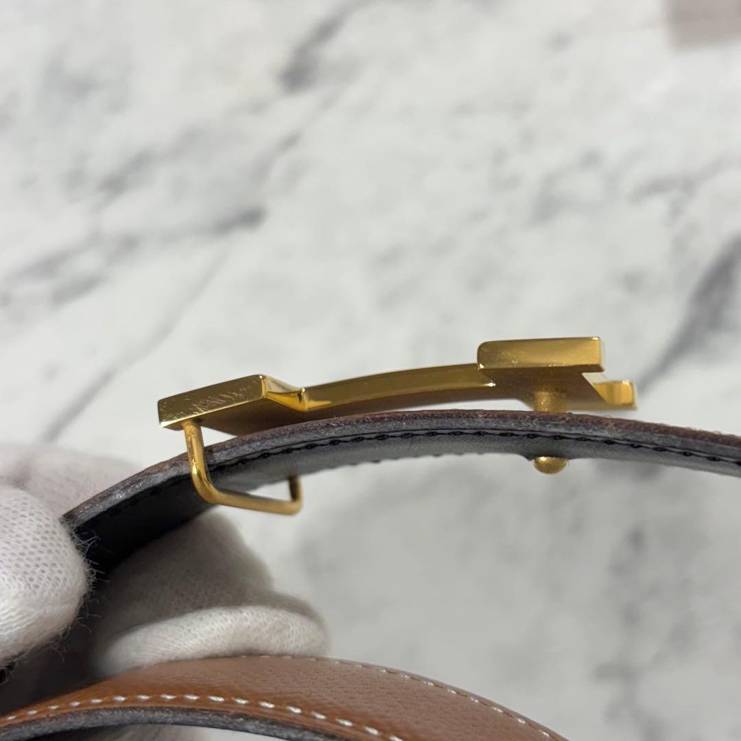 エルメス ベルト リバーシブル コンスタンス 65 ゴールドバックル Hロゴ