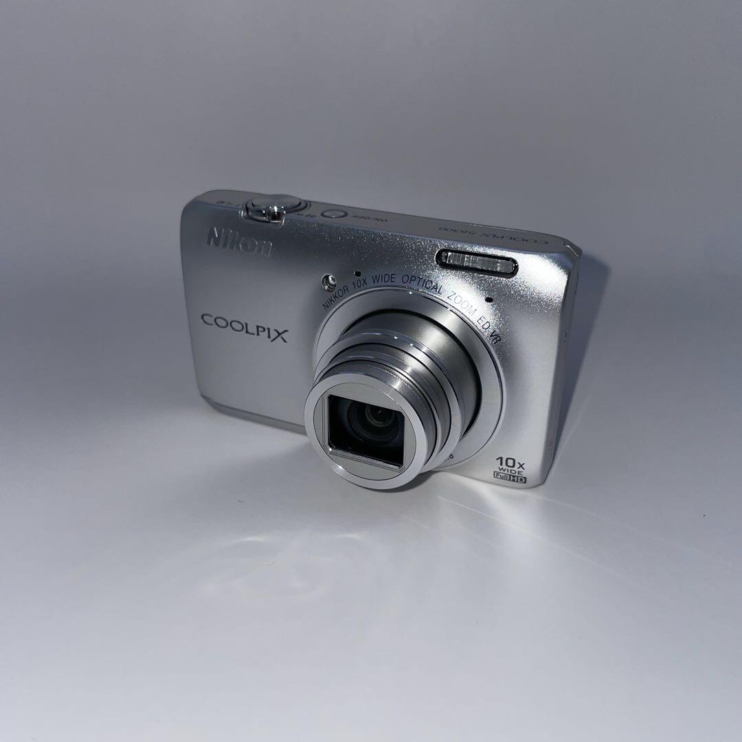 【動作品】Nikon COOLPIX S6300 シルバー コンデジ