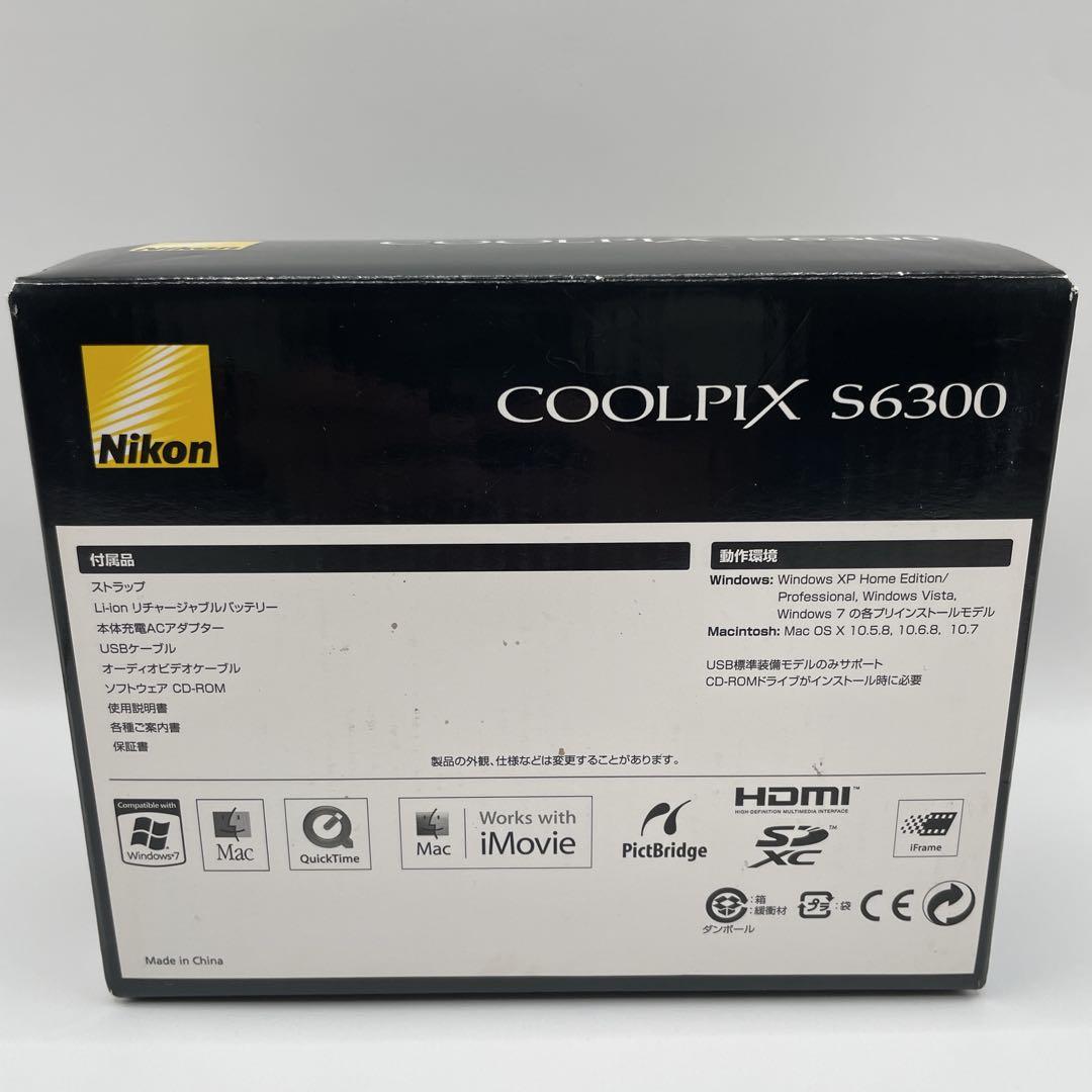 【動作品】Nikon COOLPIX S6300 シルバー コンデジ