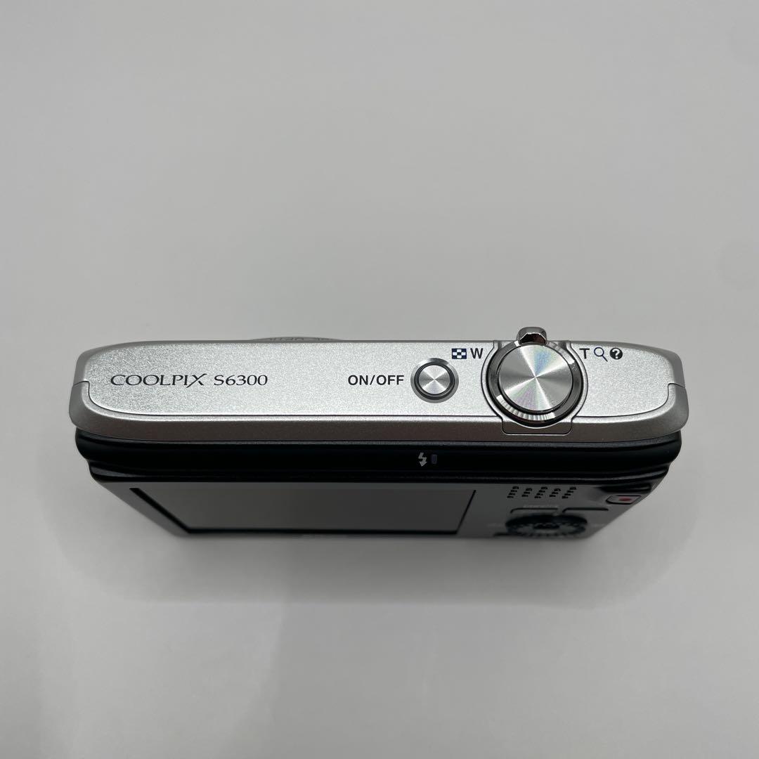 【動作品】Nikon COOLPIX S6300 シルバー コンデジ