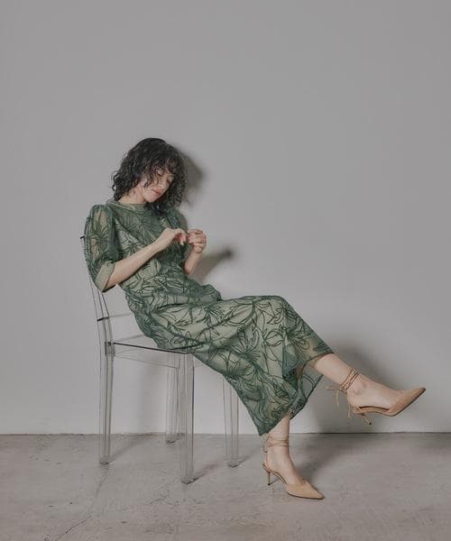 美品 niana ニアナ マキシ ドレス S 結婚式 オケージョン パーティー