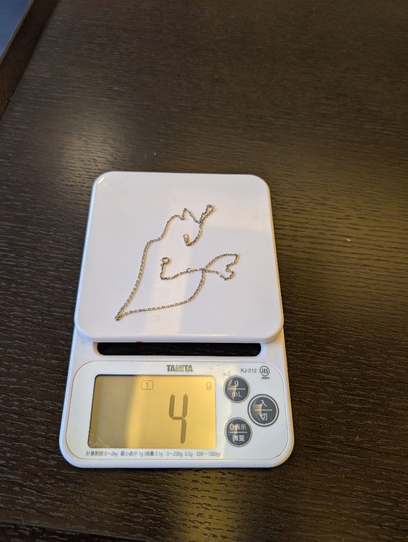 プラチナネックレスチェーン　シルバージルコニアネックレスチャーム