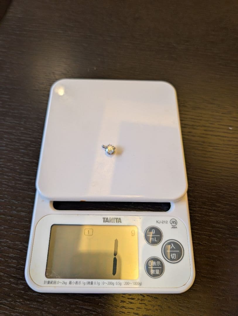 プラチナネックレスチェーン　シルバージルコニアネックレスチャーム