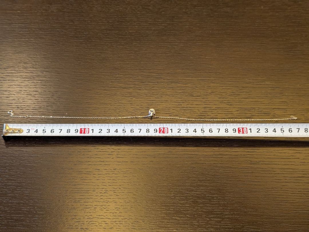 プラチナネックレスチェーン　シルバージルコニアネックレスチャーム