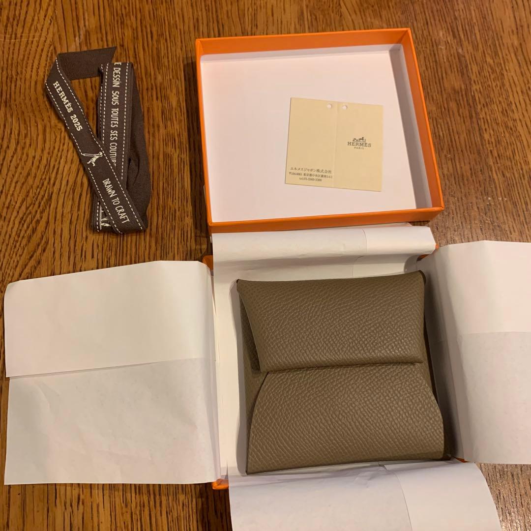 【新品未使用】エルメス/バスティア/ケース/エトゥープ