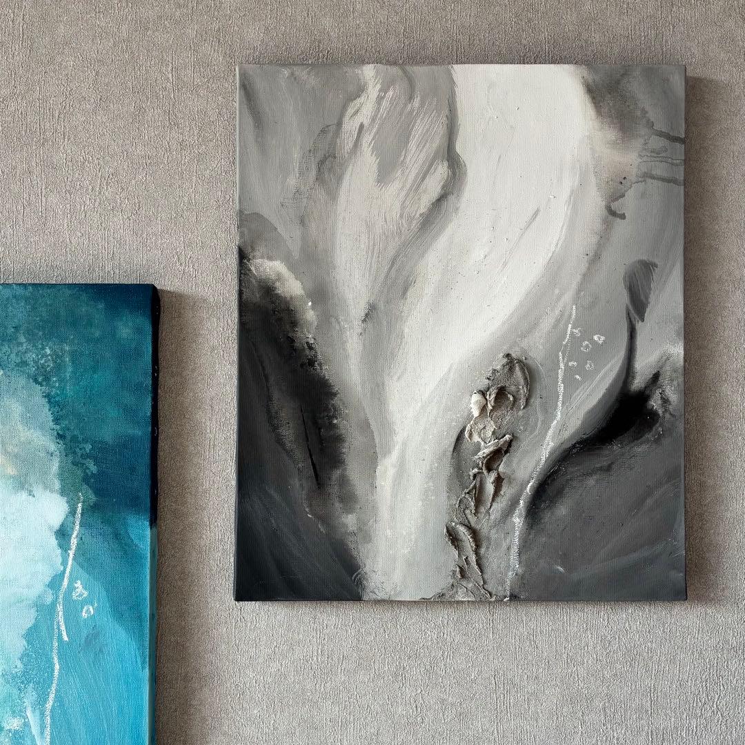 現代アート　45.5×38㎝　大きめ　モダン　アートパネル　インテリア　抽象画