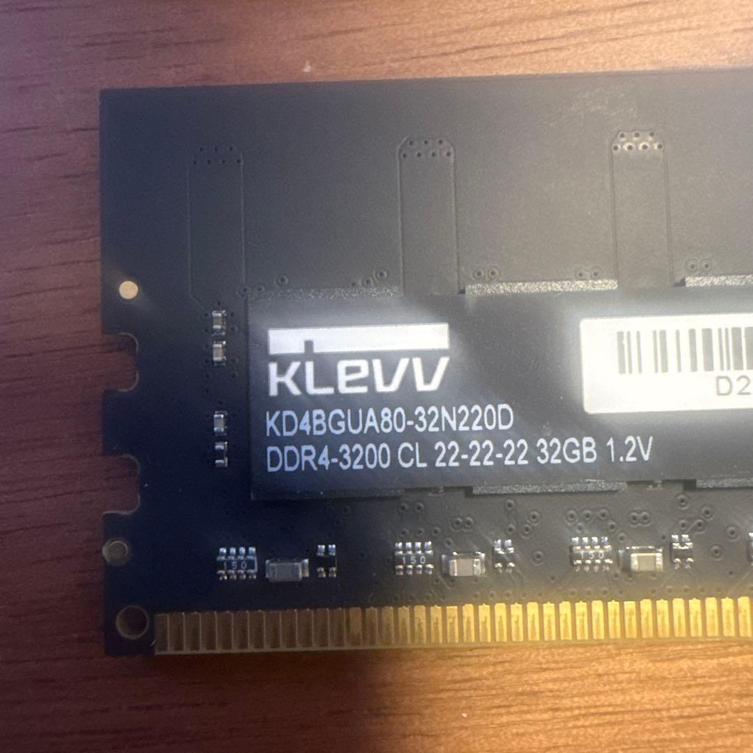 KLEVV 32GB DDR4 3200MHz メモリ 64G （32G x2）