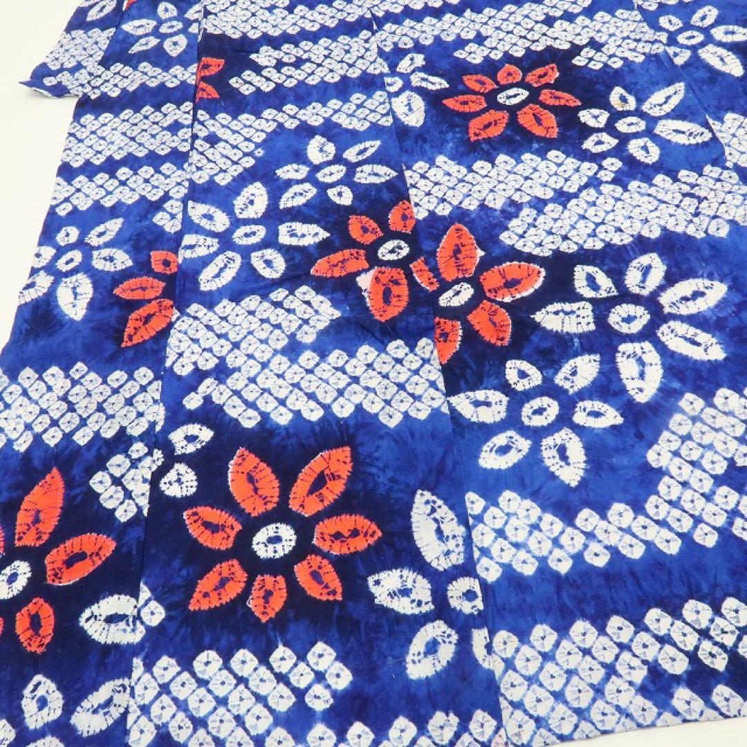 美品 有松鳴海絞り 高級浴衣 着物 A2224