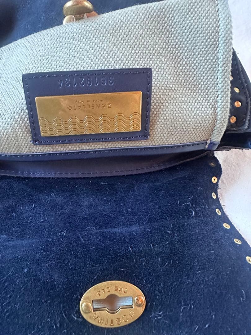 【ZANELLATO】ザネラート ショルダーバッグ ポスティーナBABYネイビー