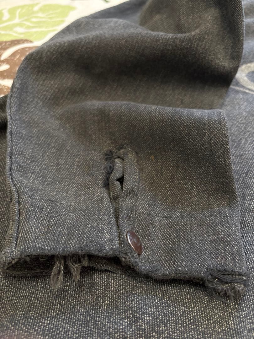 60s ブラックシャンブレー　コーチジャケット