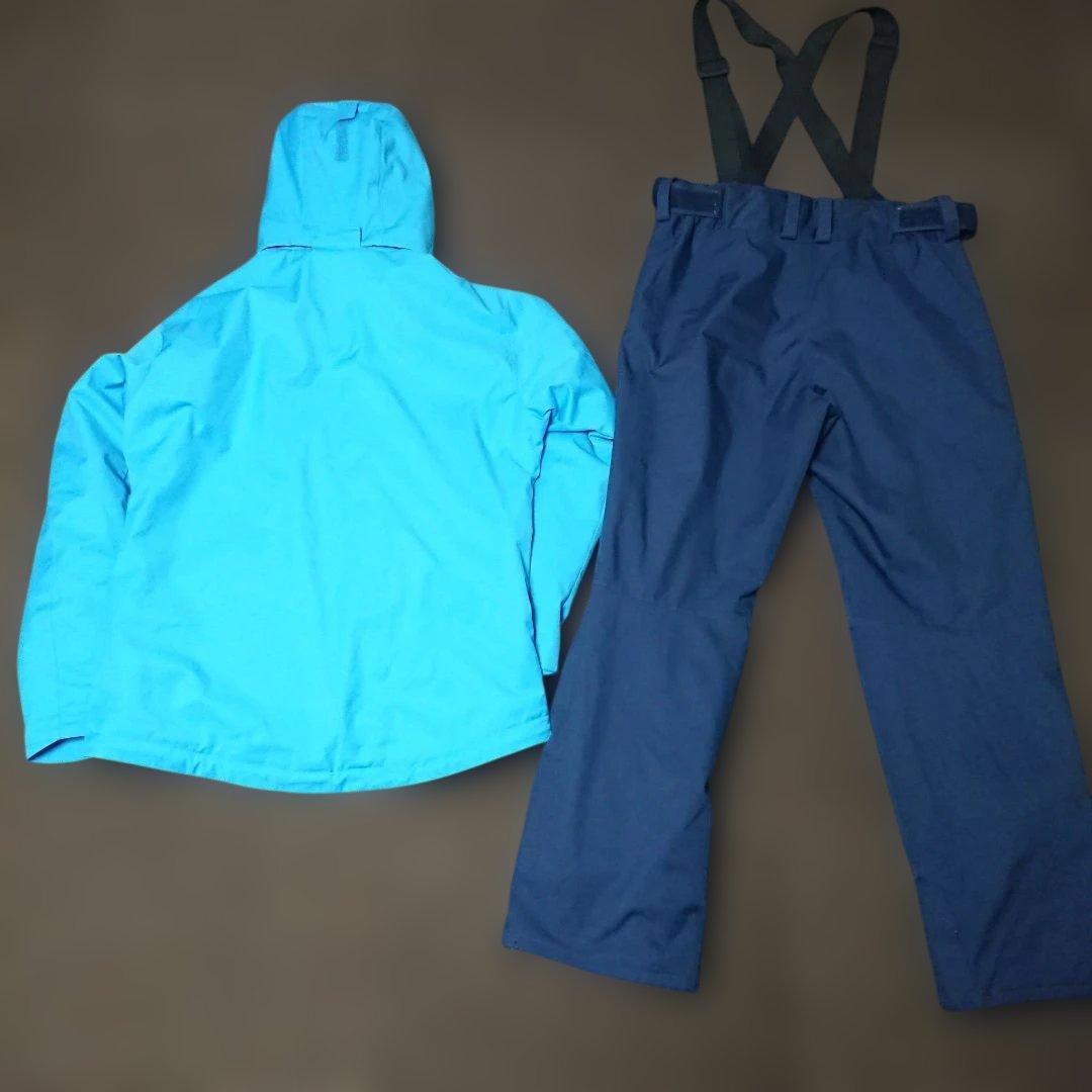 送料無料【ONYONE】水色×ネイビースキーウェア上下まとめ O/O