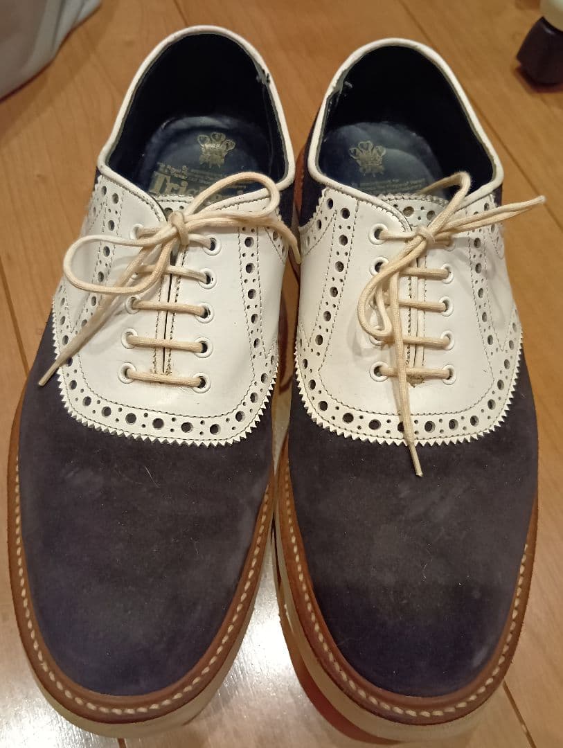 夜間期間限定値下げ　Tricker's サドルシューズ　UK8 トリッカーズ
