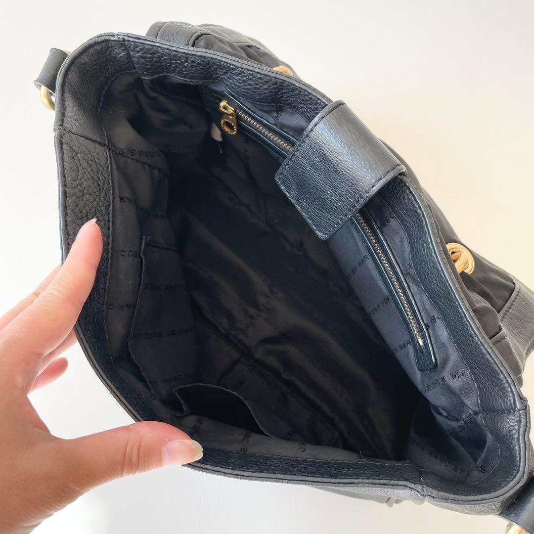 【極美品】MARC JACOBS 2way ハンドバッグ ナターシャ 黒