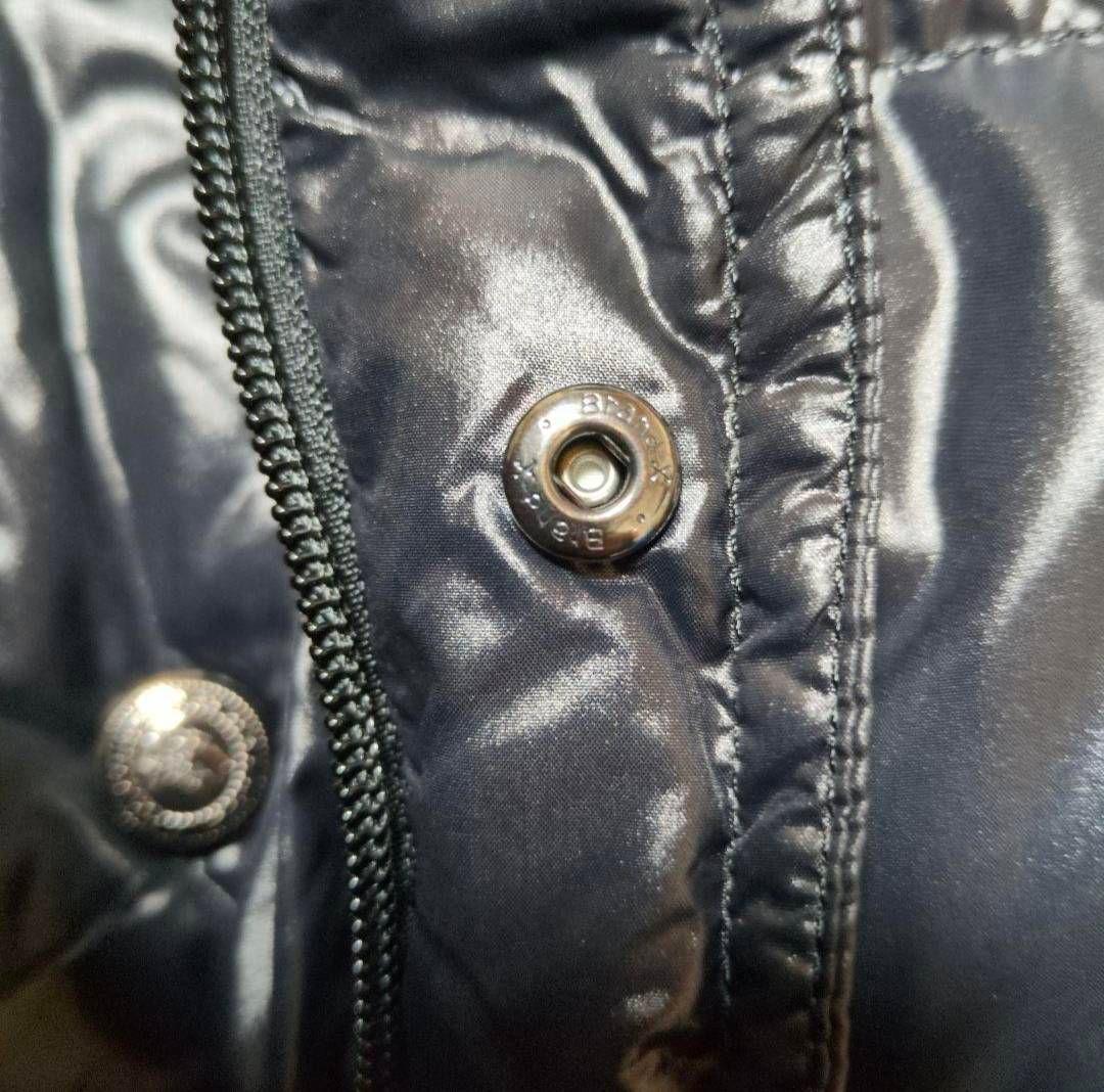 すこバーバリーブラックレーベル　シャイニーブラック！ロングダウンジャケット