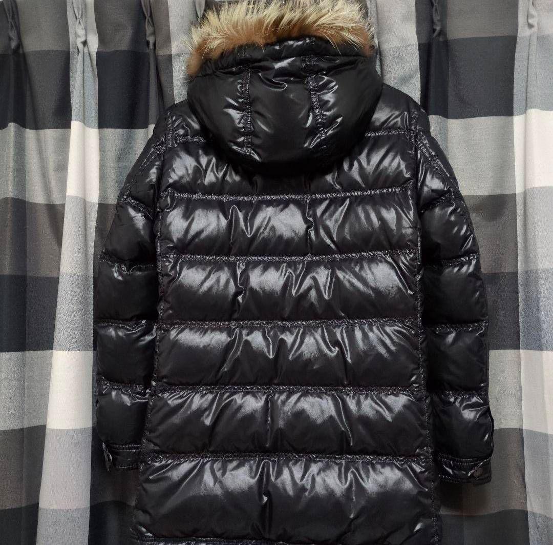 すこバーバリーブラックレーベル　シャイニーブラック！ロングダウンジャケット