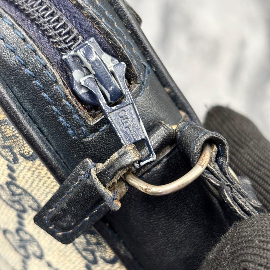 ✨美品✨GUCCI シェリーライン GG クラッチバッグ ネイビー レザー